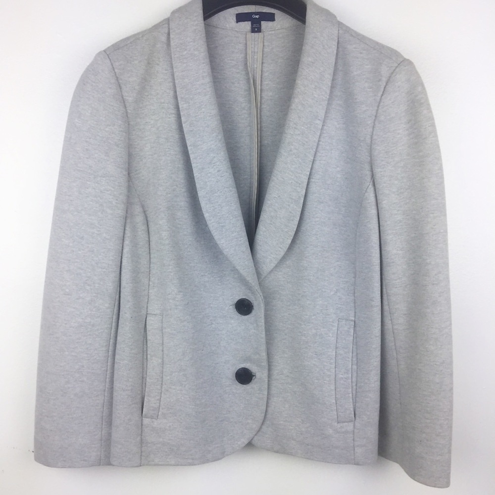 Gap Two Button Gray Knit Blazer